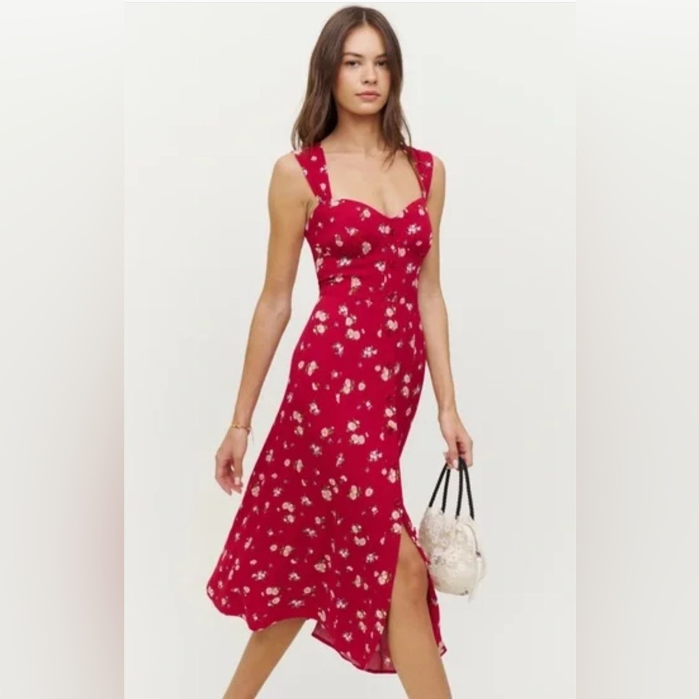 Reformation Tayler Dress - Red, Size 0